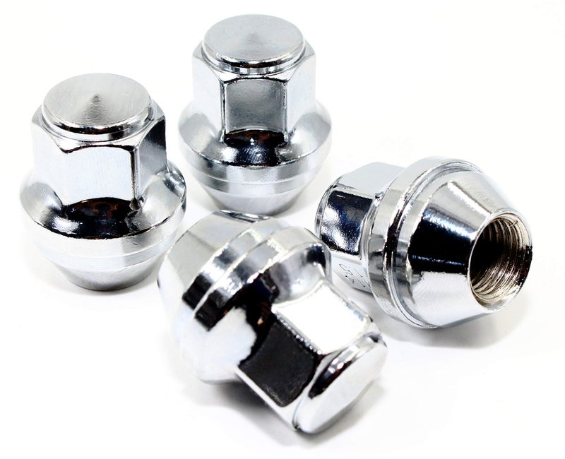 Veritek Performance Set of 20 Veritek 14x1.5mm 13/16 21mm Hex 1.5 Inch 38.5mm Length Chrome OEM Factory Style Large Acorn Seat Lug Nuts for Ford Mustang Edge Fusion Lincoln Factory Wheels Replaces ACPZ1012D - Image 2